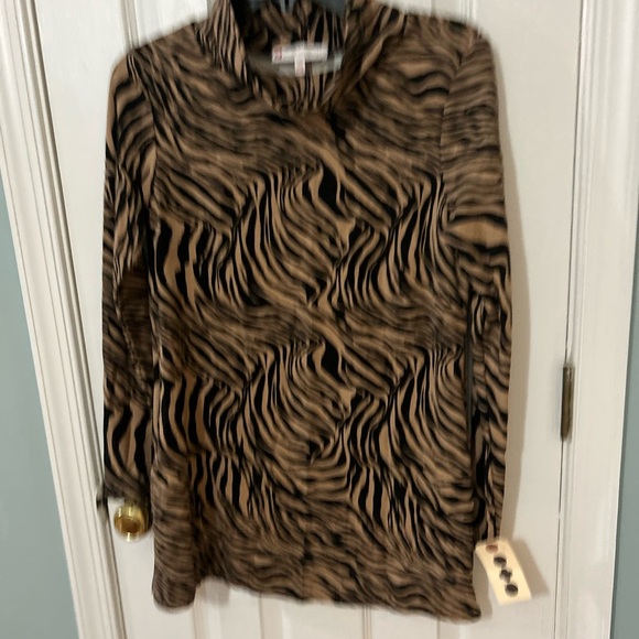 Zebra Camel Sawyer Top - Picture 1 of 3